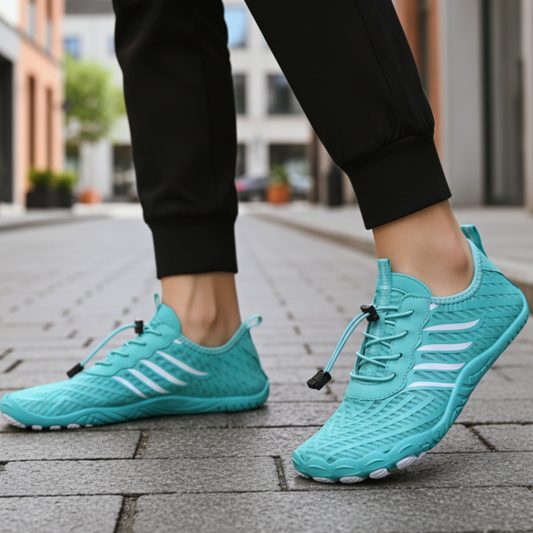 Sporty Blue Running Shoes - OutfitLondon