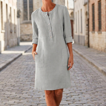 Classic Fit Knee Length Dress for Women