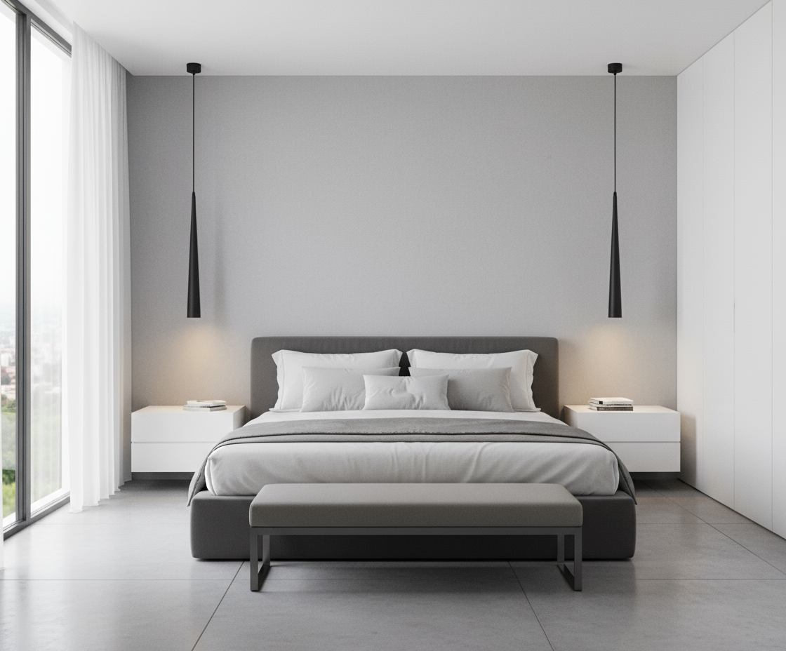 Sleek Hanging LED Ceiling Light Fixture