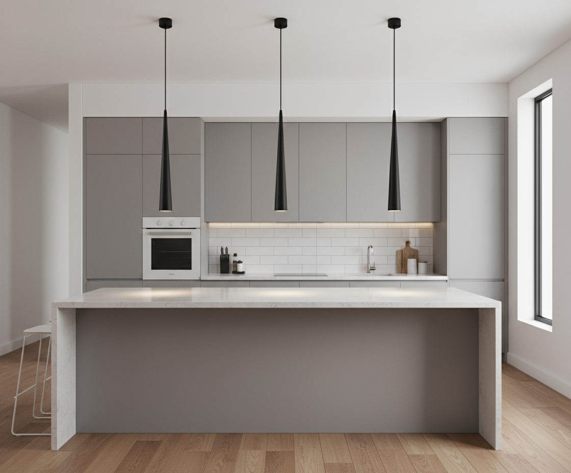 Sleek Hanging LED Ceiling Light Fixture