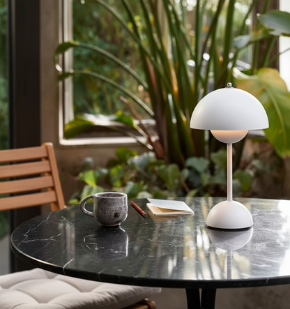 Sleek Round Wireless LED Desk Light