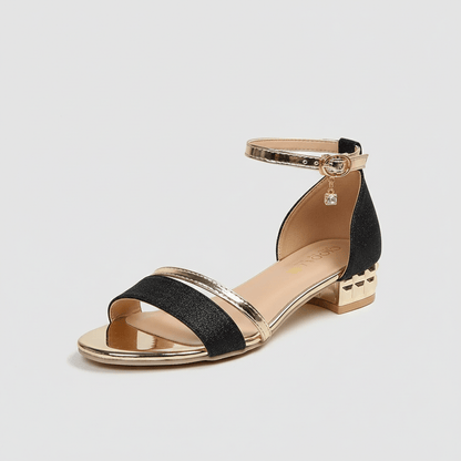 Elegant High Heel Sandals with Ankle Buckle - OutfitLondon