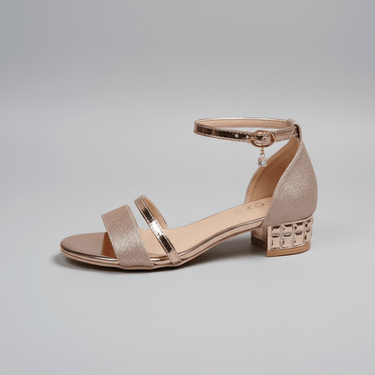 Elegant High Heel Sandals with Ankle Buckle