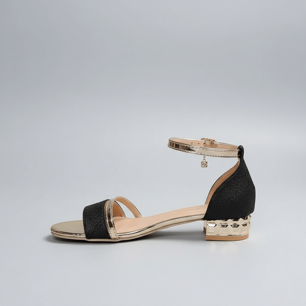 Elegant High Heel Sandals with Ankle Buckle