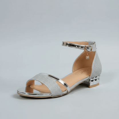 Elegant High Heel Sandals with Ankle Buckle