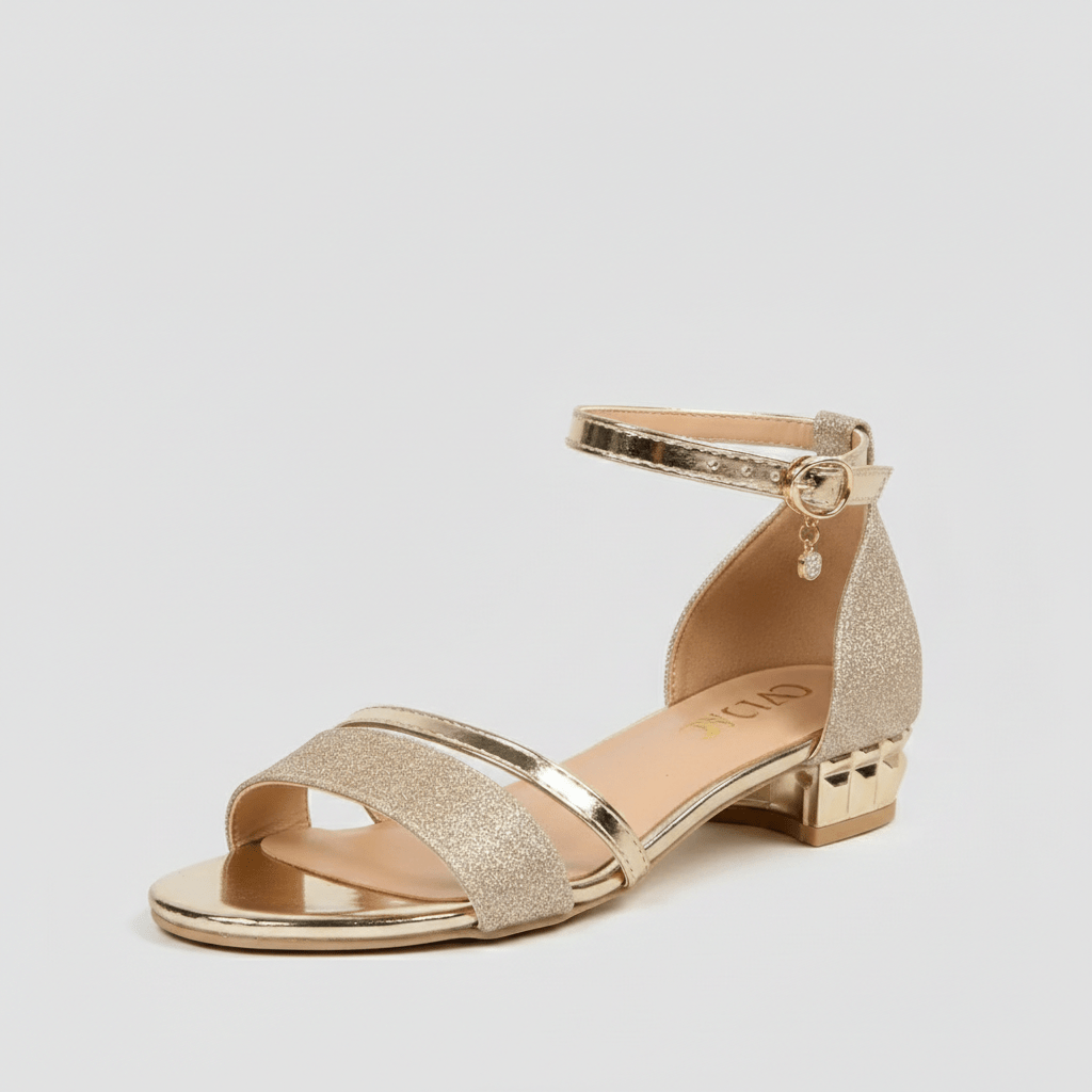 Elegant High Heel Sandals with Ankle Buckle