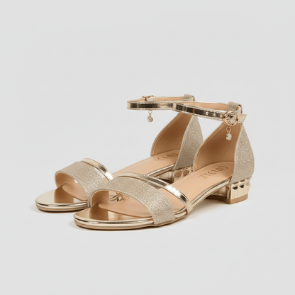 Elegant High Heel Sandals with Ankle Buckle