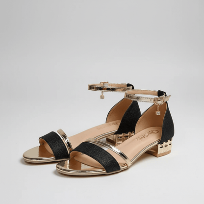 Elegant High Heel Sandals with Ankle Buckle