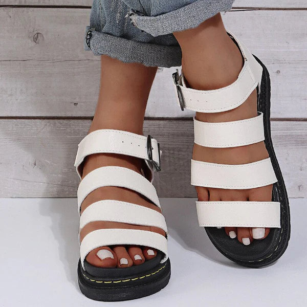 Ladies Adjustable Ankle Strap Sandals