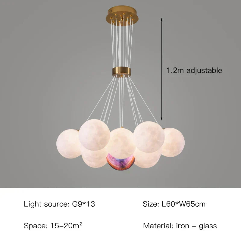 Luxurious Crystal Globe Pendant Light