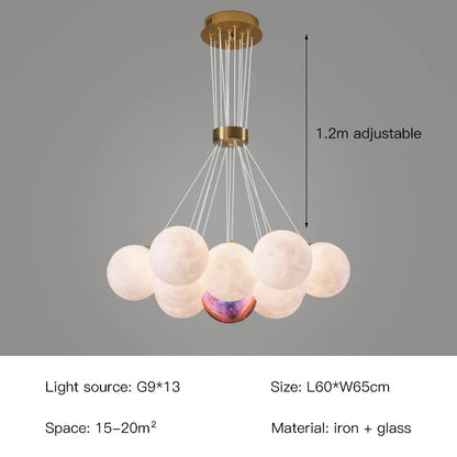 Luxurious Crystal Globe Pendant Light
