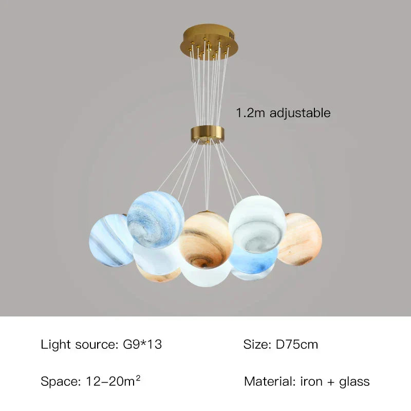 Luxurious Crystal Globe Pendant Light