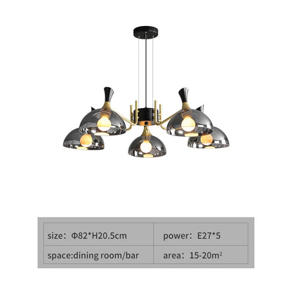 Luxurious Black Crystal Ceiling Light Fixture