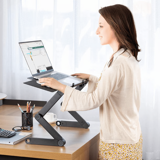 Portable Laptop Stand - Adjustable Compact Folding Design - OutfitLondon