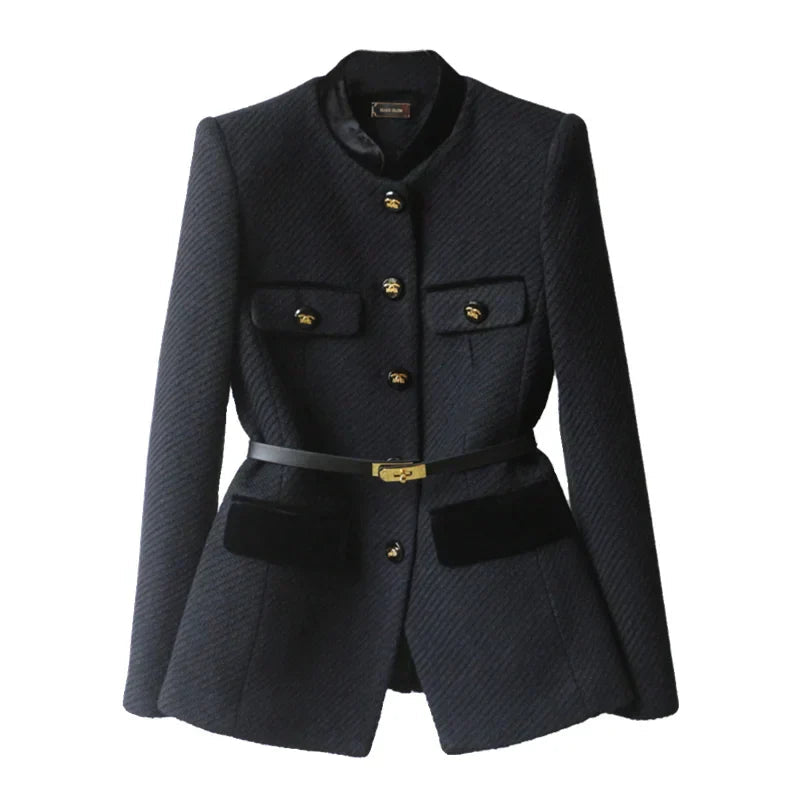 Warm Women's Wool Coat - Classic Stylish Design - OutfitLondon