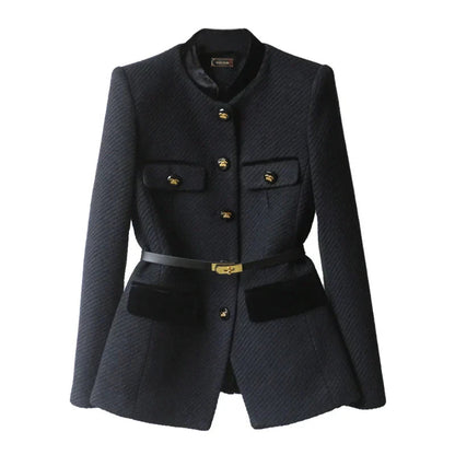 Warm Women's Wool Coat - Classic Stylish Design - OutfitLondon