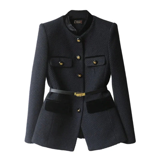 Warm Women's Wool Coat - Classic Stylish Design - OutfitLondon