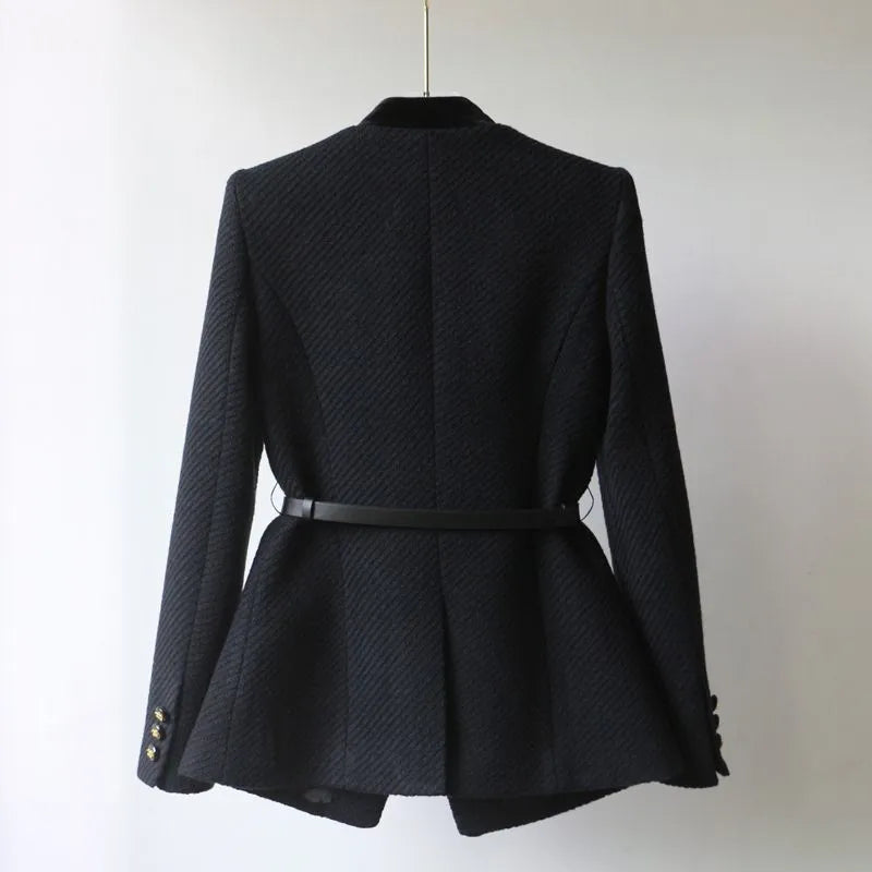Warm Women's Wool Coat - Classic Stylish Design