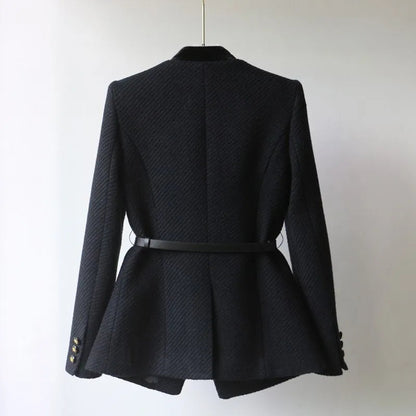 Warm Women's Wool Coat - Classic Stylish Design