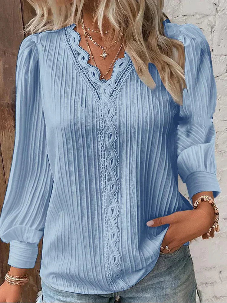 Elegant Fitted Blouse - OutfitLondon