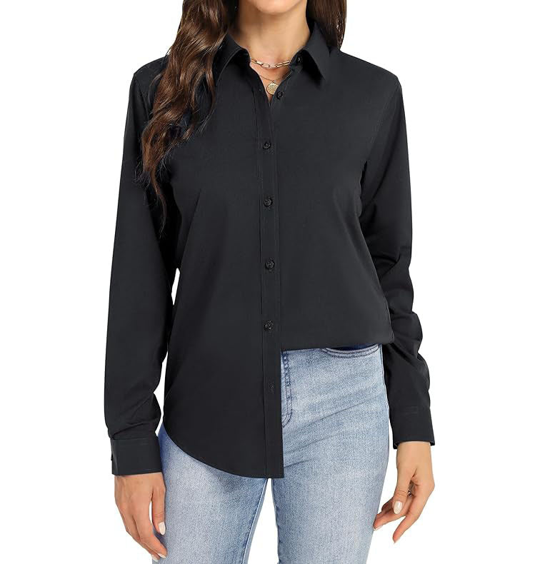 Elegant Female Button Down Shirt