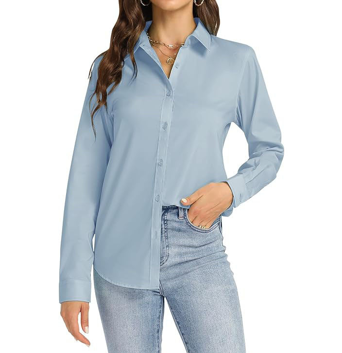 Elegant Female Button Down Shirt
