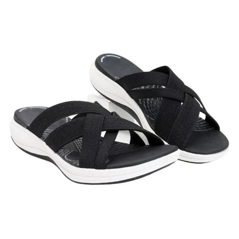 Soft and Cushioned Aissa Arch Support Sandals - OutfitLondon