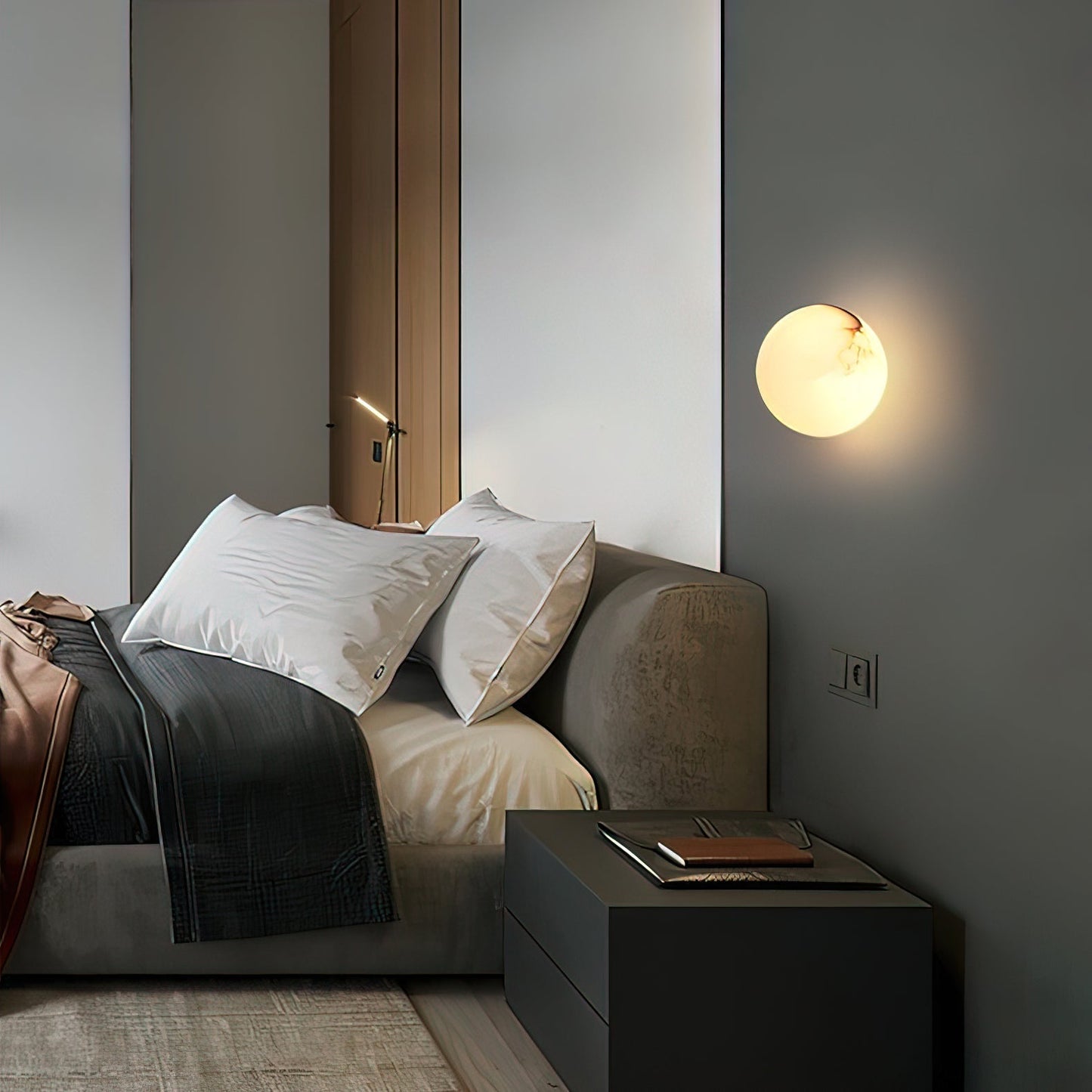 Soft White Round LED Wall Light Fixture