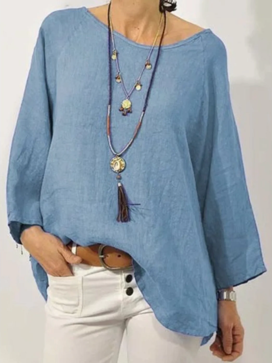 Relaxed Fit Summer Linen Top