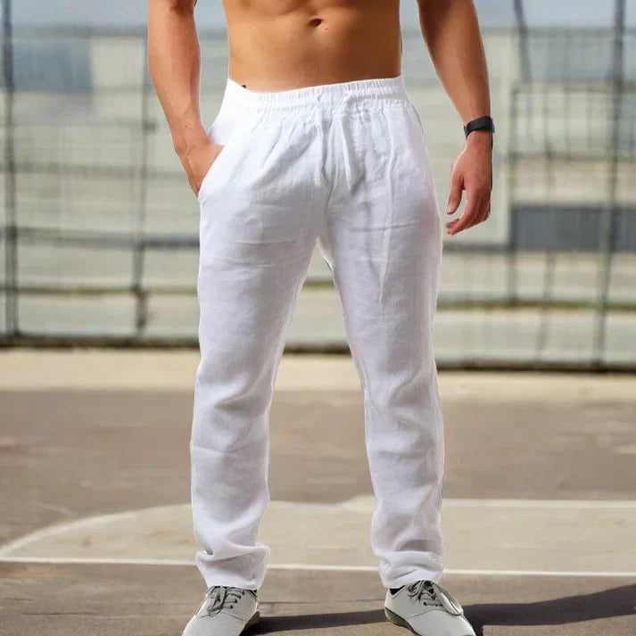 Lightweight Beige Summer Pants
