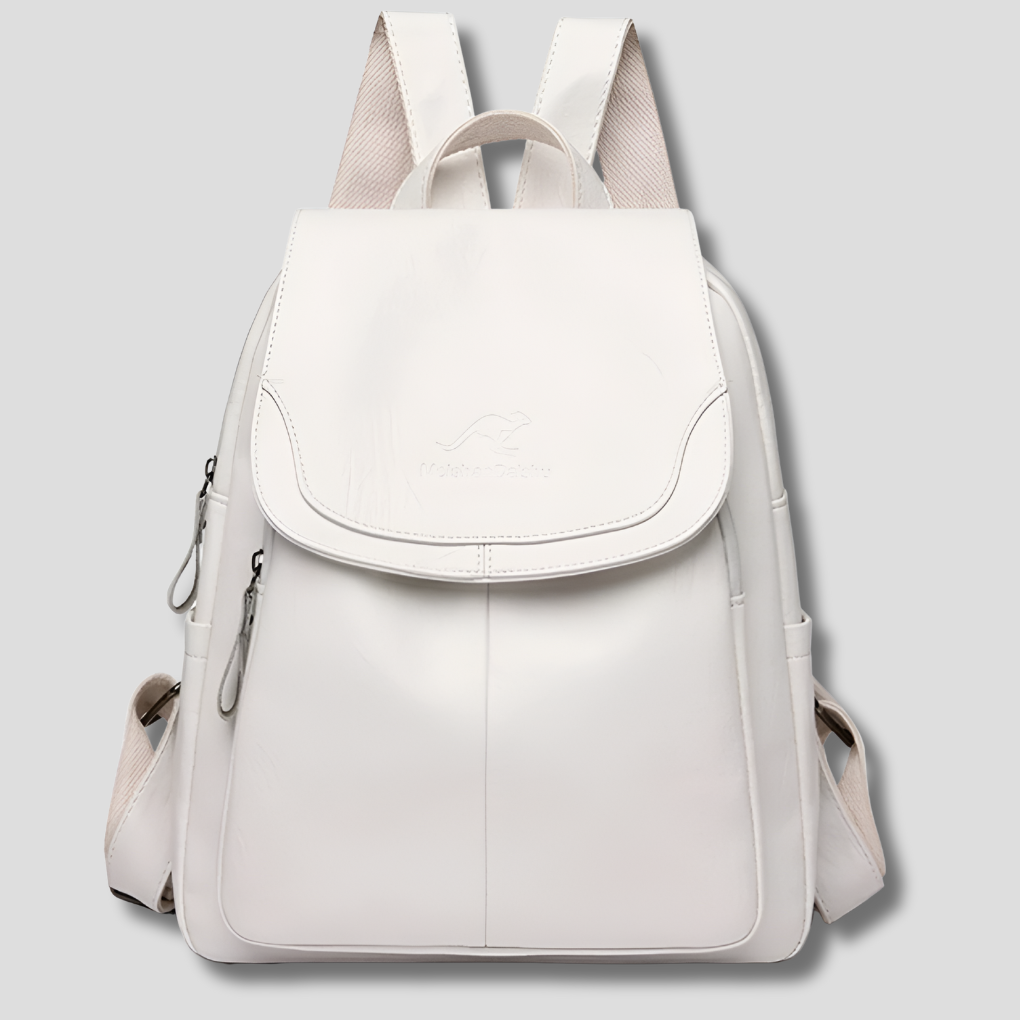 Women's Leather Anti-Theft Backpack - OutfitLondon