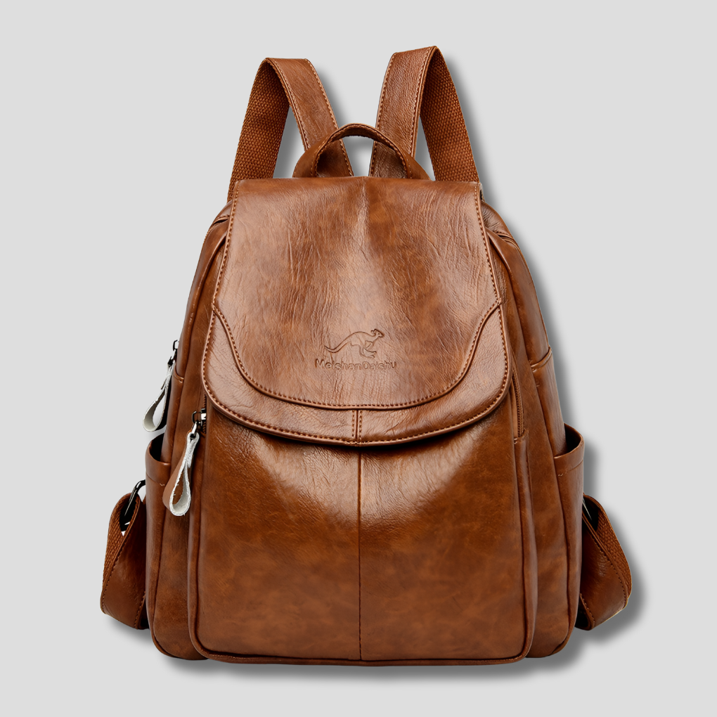 Women's Leather Anti-Theft Backpack
