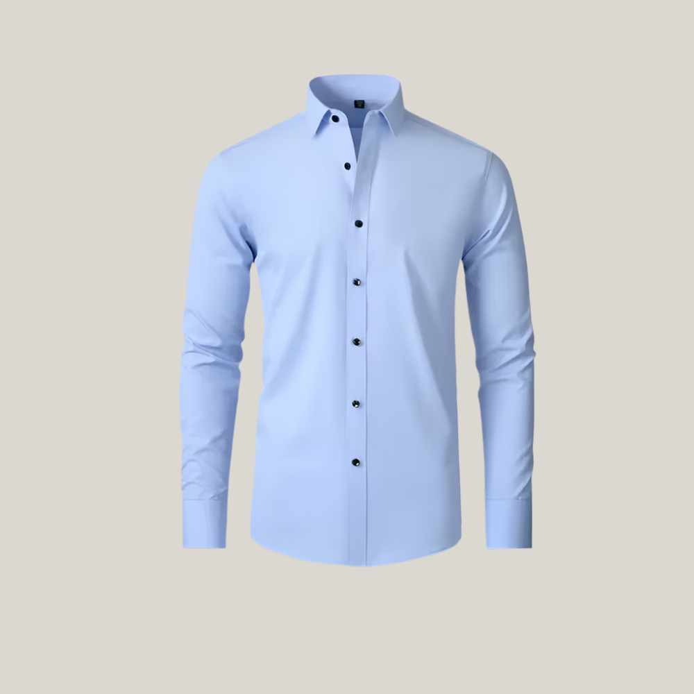 Classic Fit Dress Shirt for Men with Stretch