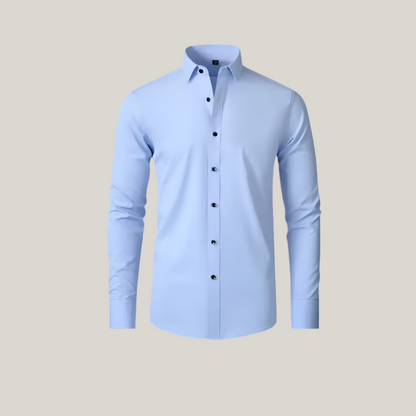 Classic Fit Dress Shirt for Men with Stretch