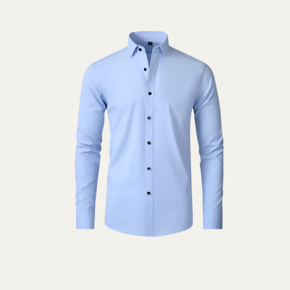 Slim Fit Stretch Dress Shirt for Men