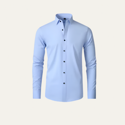 Slim Fit Stretch Dress Shirt for Men
