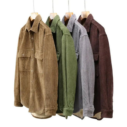 Cozy Thermal Corduroy Snow Jacket - OutfitLondon