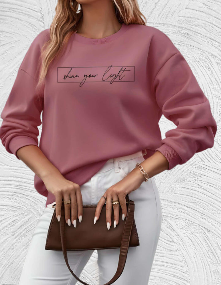 Soft Women's Fall Pullover with Uplifting Message