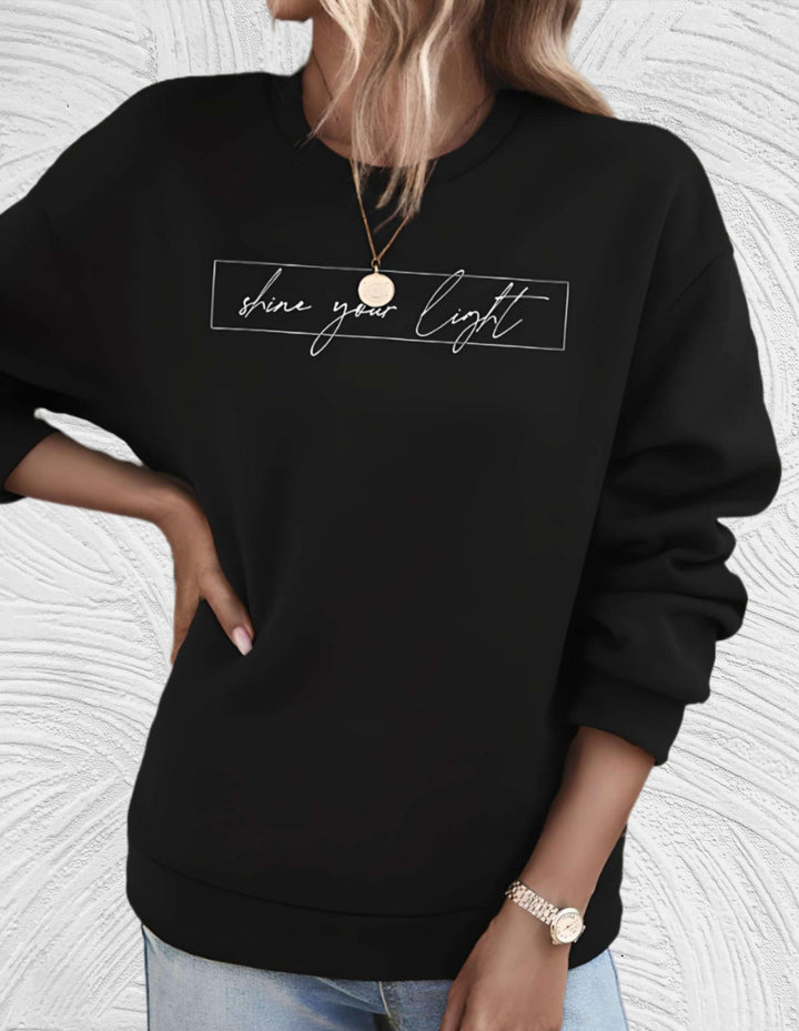 Soft Women's Fall Pullover with Uplifting Message