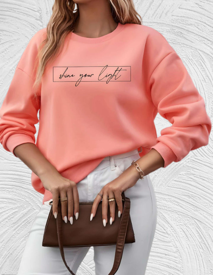 Soft Women's Fall Pullover with Uplifting Message