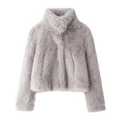 Women's Fur Turtleneck Jacket