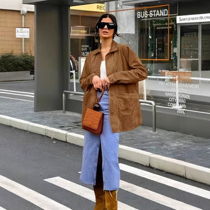 Classic Ladies Button Front Blazer