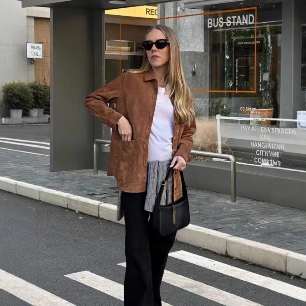 Classic Ladies Button Front Blazer