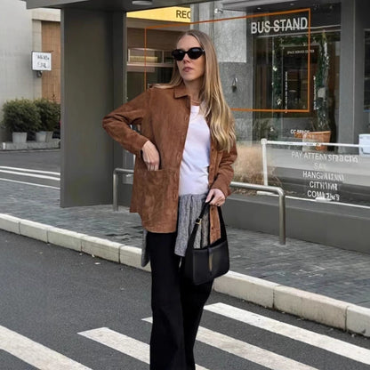 Classic Ladies Button Front Blazer