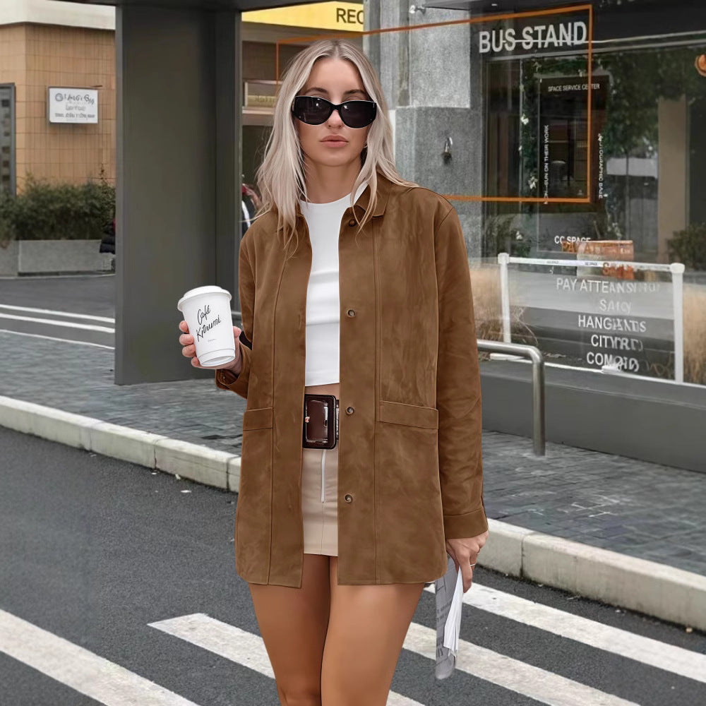 Classic Ladies Button Front Blazer