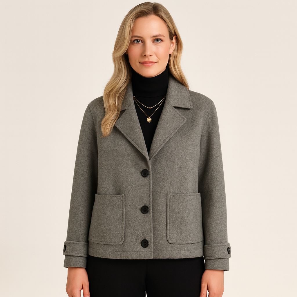 Charcoal Grey Oversized Wool Coat - OutfitLondon