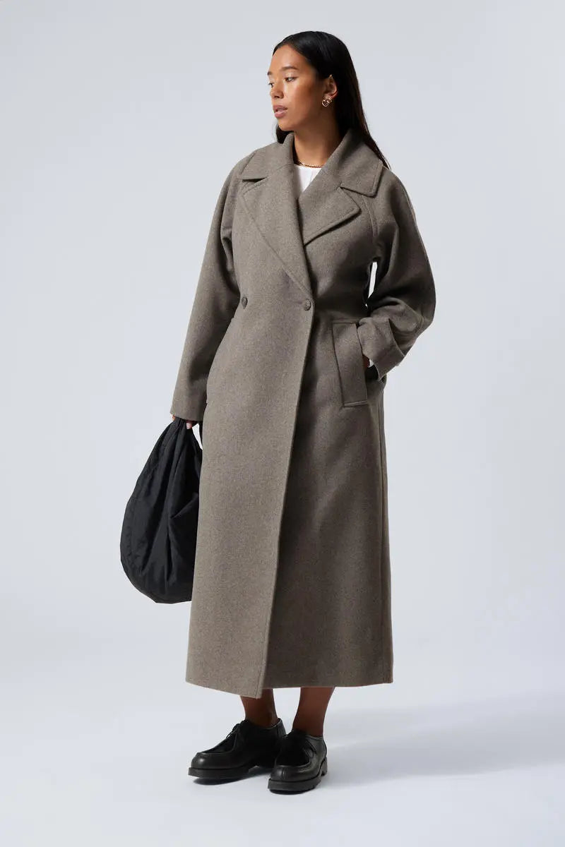 Women's Oversized Wool Coat - OutfitLondon