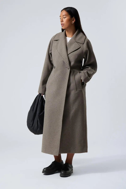 Women's Oversized Wool Coat - OutfitLondon
