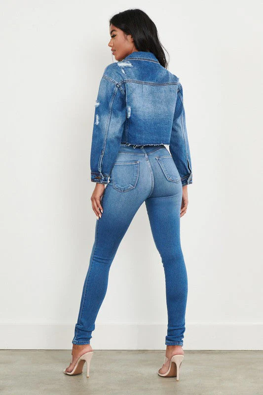 Slim Fit High Waist Women's Jeans