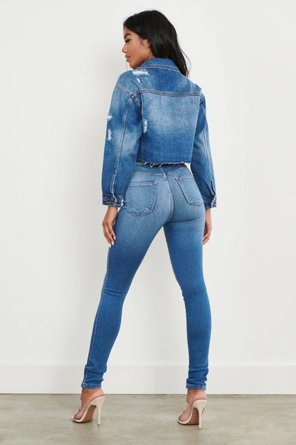 Slim Fit High Waist Women's Jeans